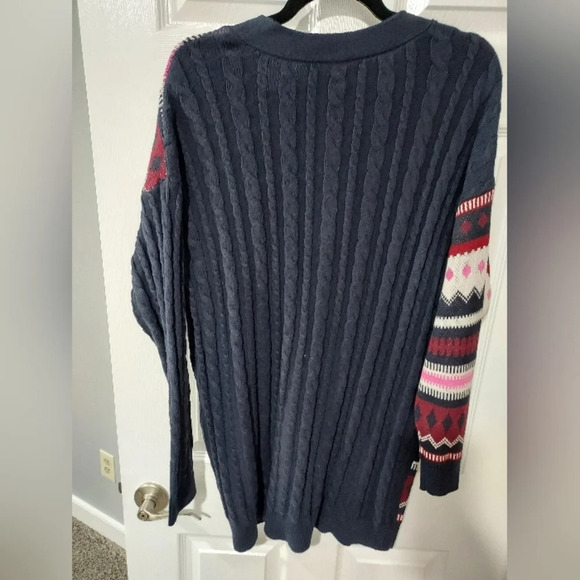 NWOT Lane Bryant Classic Button-Front Cable & Jacquard Cardigan - Picture 12 of 13